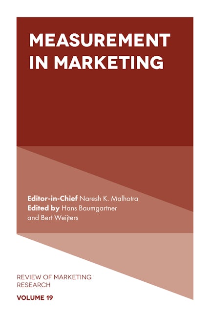 Book cover image for Measurement in Marketing ISBN: 9781800436312